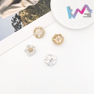 KANDER Alloy Flower Cotton 23mm Decorative Sewing Buttons YY102|YY278