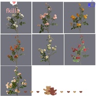 FKILLA Artificial Flowers Gifts Photo Props Silk Flowers Bouquet Home DIY Fake Flowers
