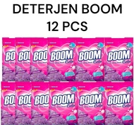 ( ISI 12) Deterjen Bubuk BOOM 225 gram | Sabun Cuci Baju Merk BOOM Murah