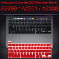 US layout English Keyboard Silicone Protector for 2020 Macbook Pro 13 A2338 A2289 A2251