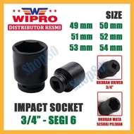 MATA Wipro Impact Socket Wrench Eye 3/4" 6Pt 49 50 51 52 53 54 Mm