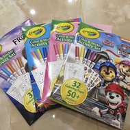 💢全網最平，玩具反斗城原價$129.9，限時半價💢🚚包順豐 | Crayola繪兒樂 填色貼紙書 (迪士尼公主/冰雪奇緣/狗狗巡邏隊/小鯊魚) Crayola Color & Sticker Book