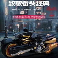 Kbox 10248 Final Fantasy Fenrir Motorcycle Building Block Technic Motorbike 1388 Pcs Brick Toys