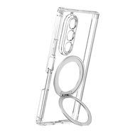 Phone Transparent Case For Samsung Z Fold 7 With Magnetic Ring Anti-drop For Samsung Z Fold 7 Protec