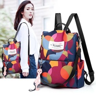 2021 new Korean version of the backpack women's all-match Oxford cloth water school bag large capacity anti-theft