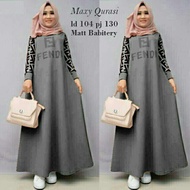 MADE IN INDONESIA JUBAH MUSLIMAH LONG DRESS COTTON BABYTERRY