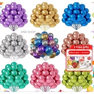 '50PCS' Chrome 10" Metallic latex Balloons birthday decor Party & DND shop