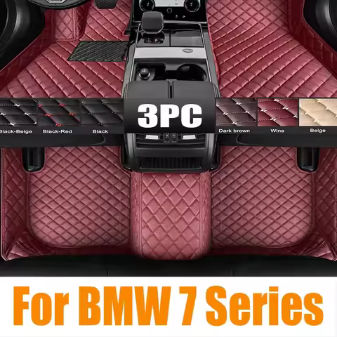 Original Car Floor Mat for BMW 7 Series i7 G70 740d M Sport 2023 2024 Part Foot Panel TPE Liner Carp