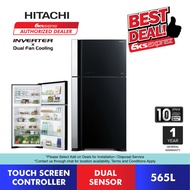 Hitachi Peti Sejuk Inverter (565L) R-VG660P7M-1 GBK - BIG2 Peti Sejuk 2-Pintu Kaca