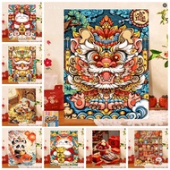 Sawg-stretched frame-/32*40cm/40*50/50*60- Collection of coloring-by-number paintings SUMCNY frame, 