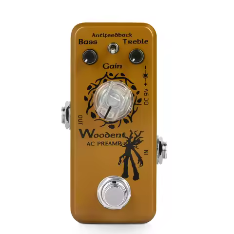 Movall MP-318 Woodent AC Preamp Acoustic Guitar Effect Pedal True Bypass Acoustic Guitar Parts & Acc