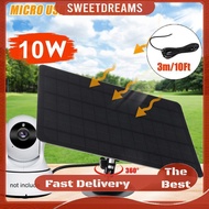 5V 10W Solar Panel 360° Adjustable Mounting Solar Panel Kit for  Camera