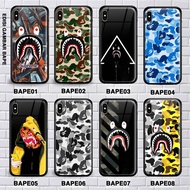 Custom case bape redmi 4A.redmi 4x.redmi note 4.redmi note 4x.redmi 5.redmi 5a premium glass case