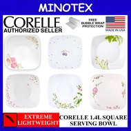 Corelle Loose Square 1.4L Serving Bowl (Country Rose / Sakura / Provence Garden / European Herbs / Daisy Field