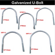 RTK 10mm Galvanized U-Bolts U Bend Screws GI U Shaped Bolt