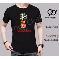 2018 WORLD CUP T-SHIRT FOR SALE, BLACK, RUSSIAN PRINT, DISTRO JERSEY