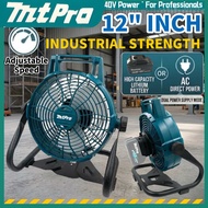 MtPro 40V Heavy Duty 12" Inch Fan Battery Cordless Rechargeable Electric DCF300 Camping Bateri Kipas