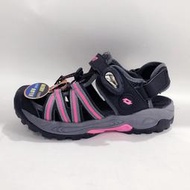 英德鞋坊    LOTTO樂得-義大利第一品牌 女款磁釦護趾排水運動涼鞋 1700-黑桃 超低直購價490元