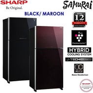 SHARP 2 DOOR J-TECH INVERTER PLASMACLUSTER FRIDGE 720L SJP882MFGK (BLACK)/ SJP882MFGM (MAROON)