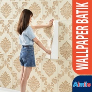 3d Foam Wallpaper/3D Wall Wallpaper With Floral Batik Foam Motif More High Quality/3D Wallpaper