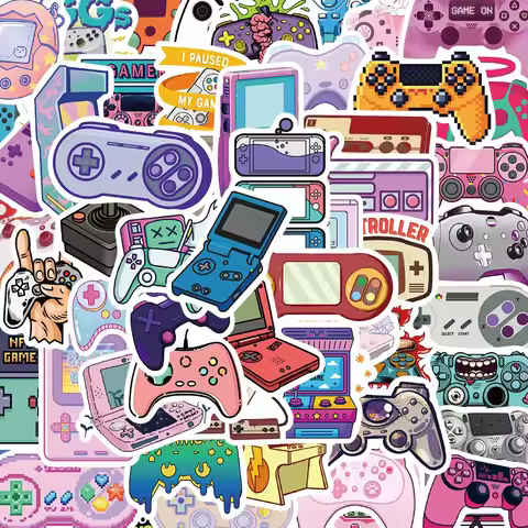 Game Stickers, Retro Game Childhood Game Console Stickers
