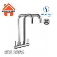 SUPERINO STAINLESS STEEL SUS304 DOUBLE WALL-MOUNTED COLD TAP, KITCHEN SINK FAUCET-SR38294