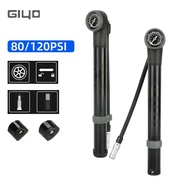 GIYO GP-84 120psi MTB Bicycle Pump Road Bike Tire Inflator HP/HV Model Inflate Schrader Presta Valve