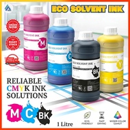 ECO SOLVENT INK 1L – PREMIUM QUALITY | FOR EPSON I3200 HEAD | VIBRANT COLOUR