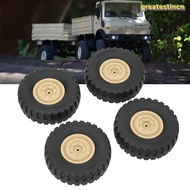 GREAT 4Pcs/Set RC Car Wheels, 70mm Diameter High Performance RC Tires, Durable Rubber RC Wheels Tire