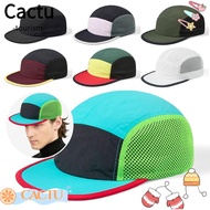 CACTUS Camping Hat, Retro Mesh Baseball Cap, Fashion Breathable 5-panel Sun Protection Sunshade Cap 