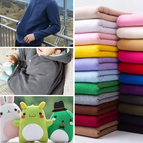 160 Cm Width Thickening Coral Fleece Polar Fleece Fabric Autumn and Winter Coats Lining Fleece Dolls