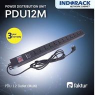 Pdu12m - Pdu 12m Multi Socket Outlet - Indorack