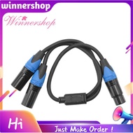 50cm XLR Splitter Cable 1 XLR Female to 2 XLR Male XLR Y Splitter Cable Microphone Splitter Cord for