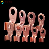 SUYO 10pcs/pack OT Cable Connector Kit, Copper 10A-80A OT Wire Nose Terminal Crimp, Durable Bolt Hol