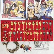 Free Shipping Fairy Tail Keychain Constellation Key 35 Styles Star Key Zodiac 12 Palace Lucy Key