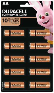 Duracell Everyday Alkaline AA Battery (AA2/AA4/AA10)