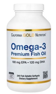 California Gold Nutrition, Omega-3，優質魚油，240 粒裝