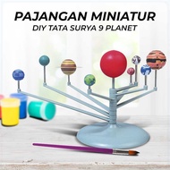 DIY Miniature Display Solar System 9 Planets Solar System Planetary - 2135
