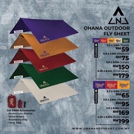 🔥 READY STOCK🔥OUTDOOR FLYSHEET / TARP TENT by OHANA