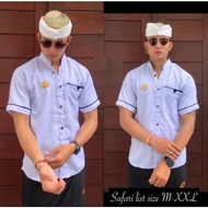 Semi Safari Tessa lis Hitam//Pakaian Adat Bali//Baju Koko//Pakaian Adat Pria