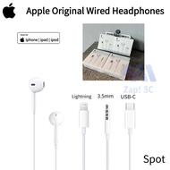 In stock, original factory compatible wired headphones for iPhone 17, 16, 15, 14, 13, 12, XR, i6.