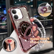 ZXCA Case Realme Note 70 Note 70T Phone Case Four Corners Shockproof Realme Note70 T Note70T Glitter