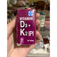 Vitamin (exp07.26) IPI Vitamin D3+ K2 IPI 25 Tablets