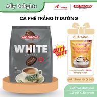 [Buy 1 get 1 free] Aik Cheong ready-to-drink low-sugar white coffee, bag of 12 packs x 38g Malaysia