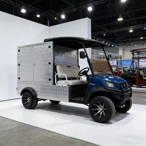 Innovation 2 person electric golf cart with Cargo Box offroad driving hunting club 63km/h 4*4 drive 