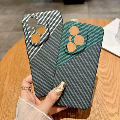Ultra-Thin Hard PC Carbon Fiber Texture Case for Honor 400 Pro Global 300 X50 X60 90 GT Pro 200 Skin