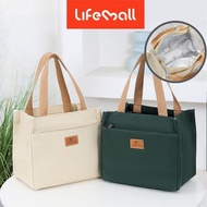 LifeMall - Insulated Canvas Lunch Bag | Food Container | Bento Bag | Meal Prep