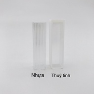Cuvet nhựa 2-4ml 10x10x45 mm (Cuvette hãng Aptaca Ý Hộp 100 cái)