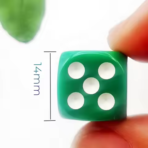 10pc/lot D6 Dice 6 Faces Casino Dice Table Game Dice Acrylic Round Edge Dice D6 14mm Casino Dice