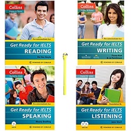 Combo Collins - Get Ready For IELTS : Reading, Writing, Speaking, Listening (Kèm file MP3) (Tặng Kèm